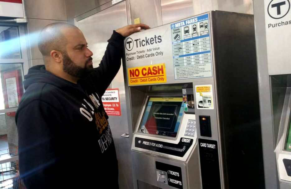 My travel homie Kells was focused on those ticket options at a “T” station in Boston. The Massachusetts Bay Transportation Authority (MBTA) – commonly called the “T” – has the country’s fourth-busiest transit system.