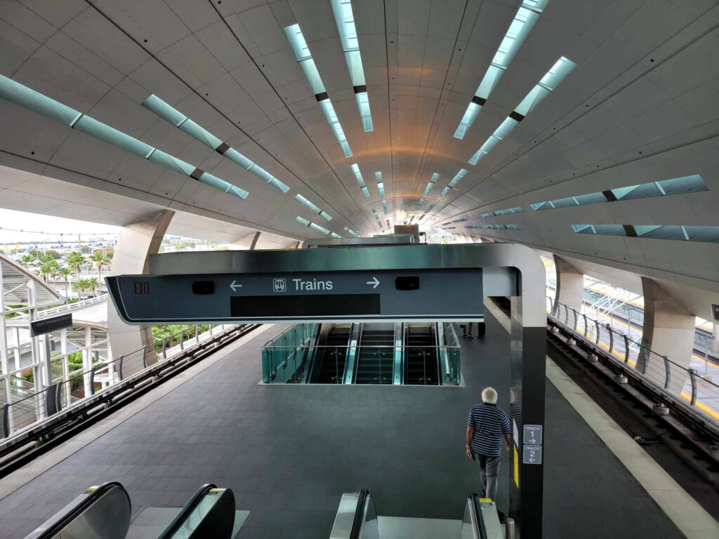 This Metrorail station is next to Miami International Airport. From here, travelers can easily reach downtown and other locations in the area.