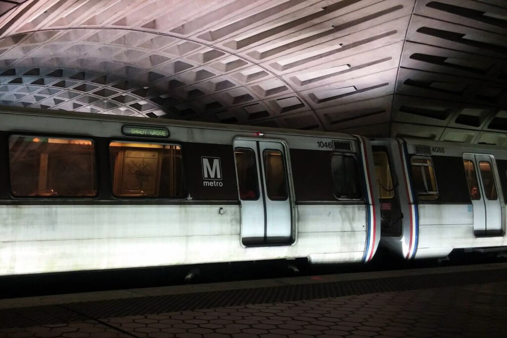 The Metro subway stations in DC have a distinct look with those classic ceiling vaults. The Metro is the second-busiest rapid transit system in the United States.