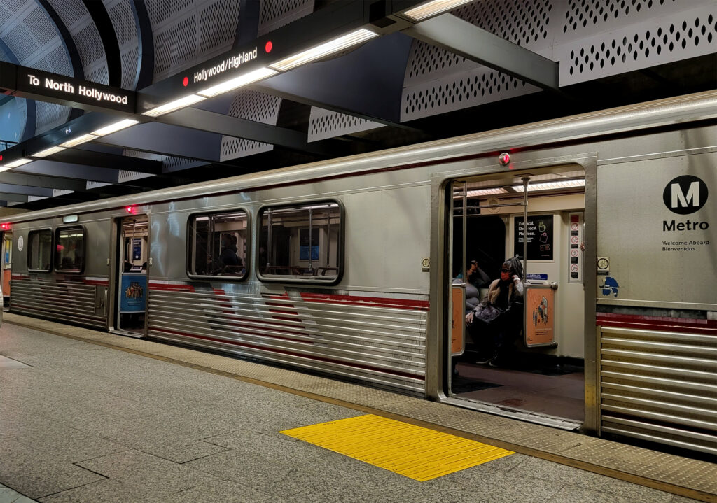 While in Southern California, I messed with Los Angeles’ Metro Rail. I took this photo at the Hollywood station. (Fun fact: I got down with some legendary In-N-Out Burger shortly afterward.)