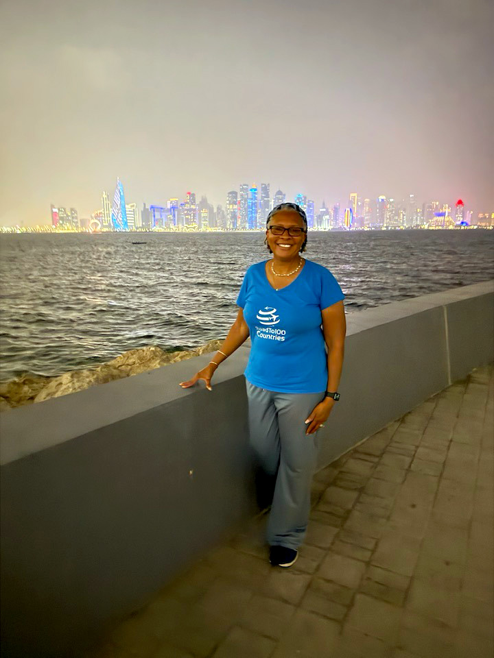 Renee Moyd in Doha, Qatar