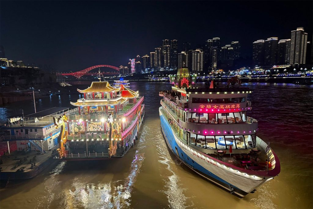 This was our view in Chongqing, where cruised the Yangtze River.