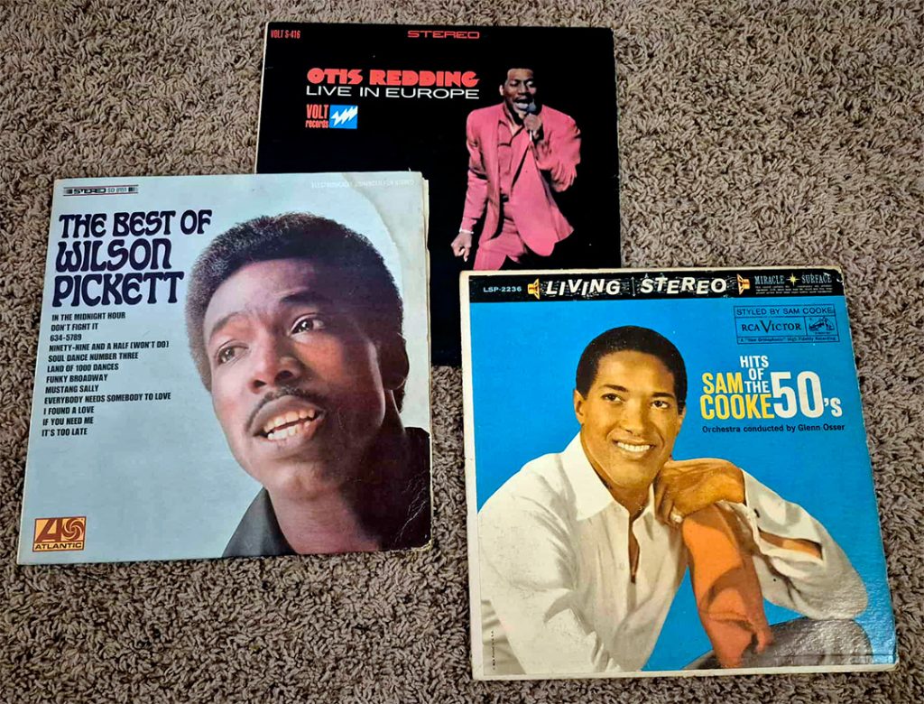 Wilson Pickett, Otis Redding and Sam Cooke