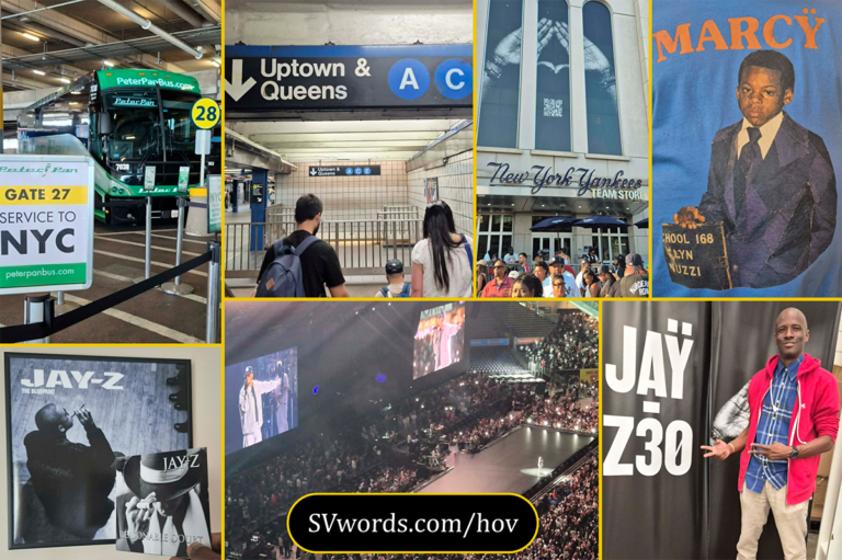 Jesef Williams, founder and owner of Spectacular, travelled by plane, train, bus, car and foot within a 12-hour span to witness an epic Jay-Z concert at Yankee Stadium.