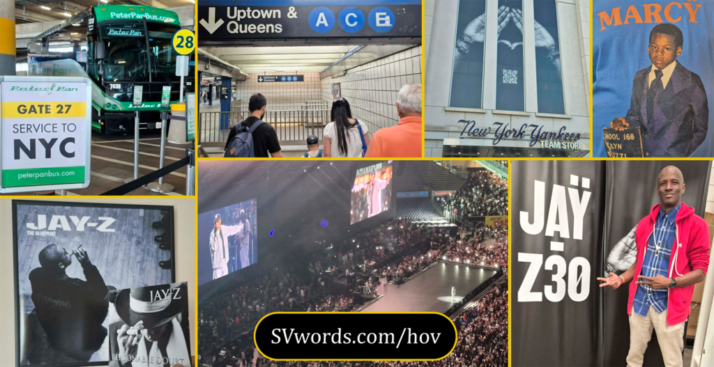 Jesef Williams, founder and owner of Spectacular, travelled by plane, train, bus, car and foot within a 12-hour span to witness an epic Jay-Z concert at Yankee Stadium.
