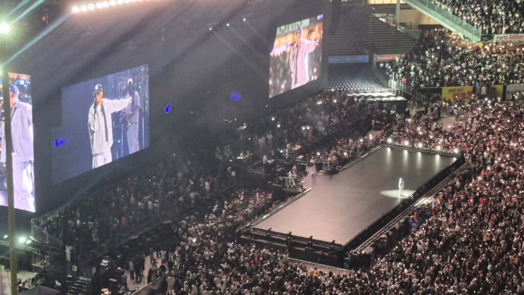 Jay-Z put on an epic concert at Yankee Stadium in the Bronx.